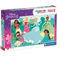 Puzzle - Clementoni Puzzle 104 Maxi Super Kolor Princess - - miniaturka - grafika 1