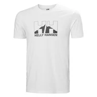 Koszulki męskie - Męska Koszulka z krótkim rękawem HELLY HANSEN NORD GRAPHIC T-SHIRT 62978_004 – Biały - miniaturka - grafika 1