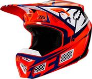 Kaski motocyklowe - V3 Idol Helmet, Ece Orange/Blue - miniaturka - grafika 1