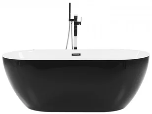 Wanna Wolnostojąca Led Z Hydromasażem 170 X 80 Cm Czarna Nevis Iii! - Wanny z hydromasażem - miniaturka - grafika 5