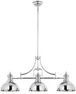 Lampy sufitowe - LAMPA WISZĄCA trzypunktowa metalowa srebrna nowoczesna PLATINO PT 3 Jupiter - miniaturka - grafika 1