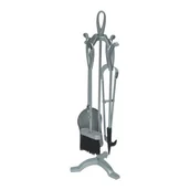 Akcesoria kominkowe - Siena Zestaw kominkowy srebrny - miniaturka - grafika 1