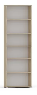 Regał Pola 215X80 Dąb Sonoma. Szeroki 80 Cm, 6 Półek Na Książki I Segregatory - Regały - miniaturka - grafika 1