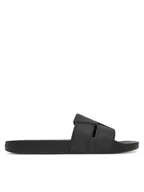 Klapki i japonki męskie - Calvin Klein Klapki Pool Slide Double T HM0HM01752 Czarny - miniaturka - grafika 1