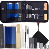 Kredki, ołówki, pastele i pisaki - Zestaw do Szkicowania Rysowania Profesjonalny 32w1 MALATEC - miniaturka - grafika 1