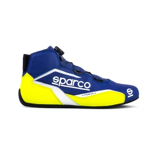 Buty kartingowe Sparco K-FORMULA MY22 niebiesko-żółte - Odzież do sportów motorowych - miniaturka - grafika 1