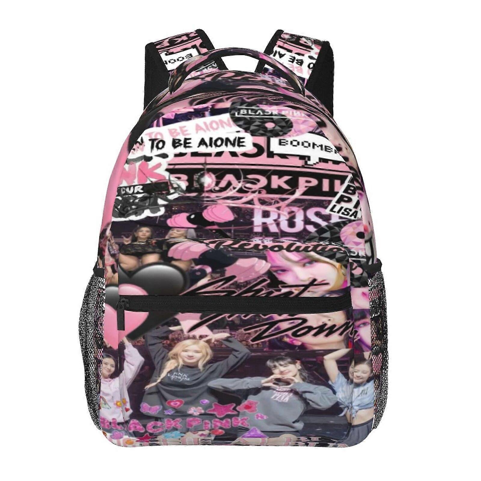 ts616 blackpink Casual Daypacks Torba na książki studenckie Drukowanie Tornister Plecak Lekki tornister st616