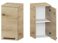 Szafki łazienkowe - Słupek Łazienkowy ATHD 35 cm DW Prawy - Dąb Evoke Coast Mat - Uchwyty Czarne Matowe - miniaturka - grafika 1