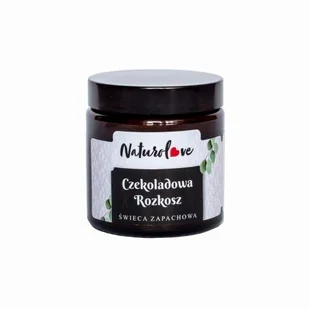 Świeca Sojowa Czekoladowa Rozkosz 120ml NATUROLOVE - Świece - miniaturka - grafika 1