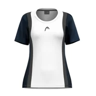 Koszulki sportowe damskie - Koszulka damska Head CLUB 25 TECH T-Shirt Women Navy/White L - miniaturka - grafika 1