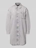 Sukienki - Sukienka jeansowa o luźnym kroju z czystej bawełny - miniaturka - grafika 1