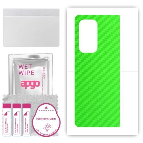 folia naklejka skórka strukturalna na TYŁ do Honor Magic Vs2 - Carbon Zielony - apgo SKINS