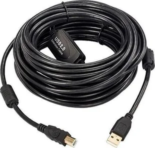 Kabel USB MicroConnect USB-A - USB-B 20 m Czarny (USBAB20B-ACTIVE) - Kable USB - miniaturka - grafika 1