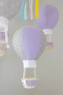 Karuzele dla niemowląt - Balon - karuzela szaro fioletowy - miniaturka - grafika 1