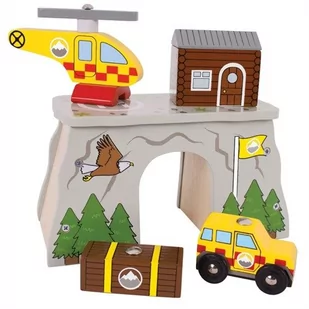 BigjigsRail, Górskie pogotowie ratownicze - Samochody i pojazdy dla dzieci - miniaturka - grafika 1