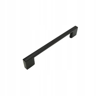 Uchwyt meblowy czarny 128 mm metalowy uchwyt do szafki szuflady do mebli ku - Meble modułowe i akcesoria - miniaturka - grafika 1