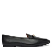 Półbuty damskie - Loafersy LOVE MOSCHINO JA10031G1OIE0000 Czarny - miniaturka - grafika 1