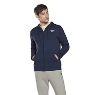 Moda i Uroda OUTLET - Reebok Męskie kurtki RI lewa klatka piersiowa pełne Z, wektor granatowy, S - miniaturka - grafika 1