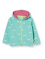 Kurtki i płaszcze dla dziewczynek - loud + proud Kurtka dziewczęca Allover Print Organic Cotton kurtka, zielony (miętowy mint), 62/68 cm - miniaturka - grafika 1