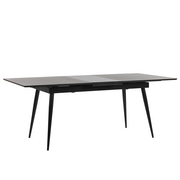 Stoły - BLmeble Stół do jadalni rozkładany 160/200 x 90 cm czarny MALDON 4251682259026 - miniaturka - grafika 1