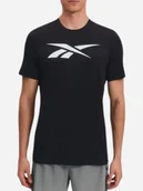 Koszulki sportowe męskie - Koszulka sportowa męska Reebok Jimmy Vector Standar 100242102 XL Czarna (1200175851356). Koszulki sportowe męskie - miniaturka - grafika 1