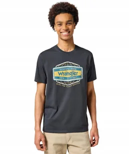 T-shirt Wrangler AMERICANA TEE 112357377 Faded Black M - Koszulki męskie - miniaturka - grafika 1