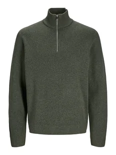 Jack & Jones Sweter "Milano" w kolorze ciemnozielonym - Swetry męskie - miniaturka - grafika 1
