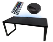 Biurka gamingowe - Biurko Gamingowe 120X60 Loftowe Led Przepust Komputerowe - miniaturka - grafika 1
