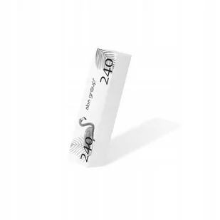 Aba Group Blok do Paznokci Polerski Ścierny Biały 240/240 - Akcesoria do paznokci - miniaturka - grafika 1