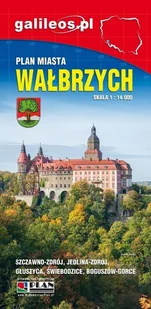 Plan miasta - Wałbrzych, mapa - Powiat wałbrzyski - mapa - Obcojęzyczne przewodniki, mapy i atlasy - miniaturka - grafika 1