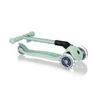 Hulajnoga 3-kołowa Globber Foldable Lights ECOlogic Pistachio Jr (kolor Zielony) - Hulajnogi - miniaturka - grafika 3