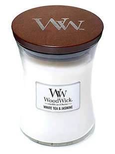 WoodWick Świeca zapachowa "White Tea & Jasmine" - 275 g - Świece - miniaturka - grafika 1