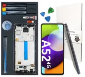 Pozostałe akcesoria do telefonów - WYŚWIETLACZ LCD DO SAMSUNG GALAXY A52 4G INCELL RAMKA CZARNA ZESTAW WYMIANA - miniaturka - grafika 1