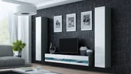 Meblościanki - Cama Meble Zestaw VIGO NEW 4 szary/biały połysk - miniaturka - grafika 1