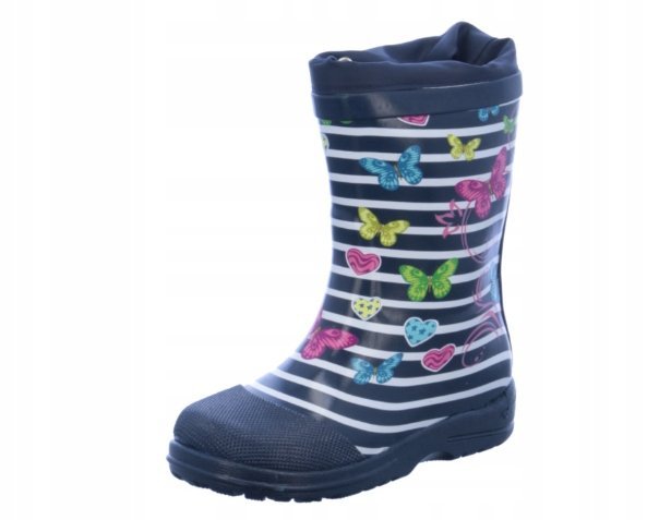 BECK KALOSZE W PASKI Z MOTYLAMI GUMOWE 29 S3O