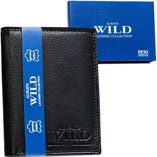 Portfel męski skórzany z ochroną RFID - Always Wild - Portfele - miniaturka - grafika 1