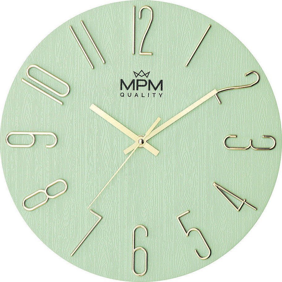 MPM Zegar ścienny MPM E01.4302.40 fi 30,5 cm cichy mechanizm .