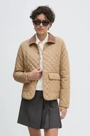 Kurtki damskie - Tommy Hilfiger kurtka damska kolor beżowy przejściowa WW0WW43127 - miniaturka - grafika 1
