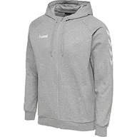 Bluzy męskie - Hummel HMLGO męska bluza z kapturem, szary, m - miniaturka - grafika 1