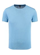 Koszulki męskie - KEY LARGO Lukaku okrągły t-shirt męski, Aqua Blue (1209), M - miniaturka - grafika 1