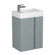 Szafki łazienkowe - Szafka pod umywalkę UNIQ 49 cm szaro-zielona półmat z CARGO - miniaturka - grafika 1