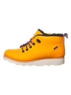 Botki damskie - Clarks Skórzane botki "Crown Tor" w kolorze żółtym - miniaturka - grafika 1