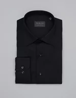 Koszule męskie - Borgio koszula forenza 00314 długi rękaw czarny classic fit - miniaturka - grafika 1