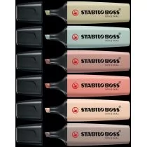 Stabilo ZAKRESLACZ 6KOL MARK CZAR 2SZ NATUR STAB BOSSPG - Przybory szkolne - miniaturka - grafika 1