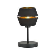 Lampy stojące - PIANO LN1 BLACK/GOLD 1183/LN1 lampa wisząca czarna z abażurem złoty środek - miniaturka - grafika 1