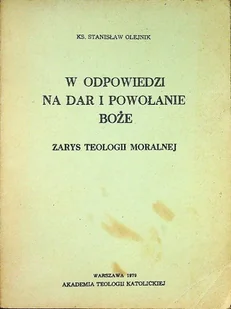 W odpowiedzi na dar i powołanie Boże - Religia i religioznawstwo - miniaturka - grafika 1