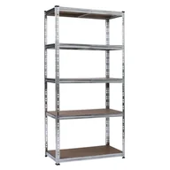 Szafy i regały magazynowe - Regał metalowy ocynkowany 5 półek 180 x 90 x 40 cm 175 kg - miniaturka - grafika 1