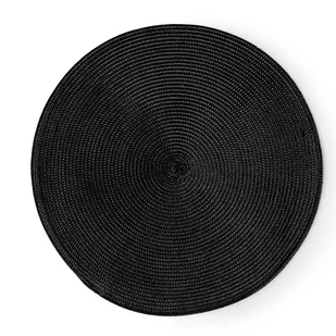 Secret de Gourmet Podkładka na stół Braid Black okrągła DD.12892 - Obrusy i serwetki - miniaturka - grafika 1