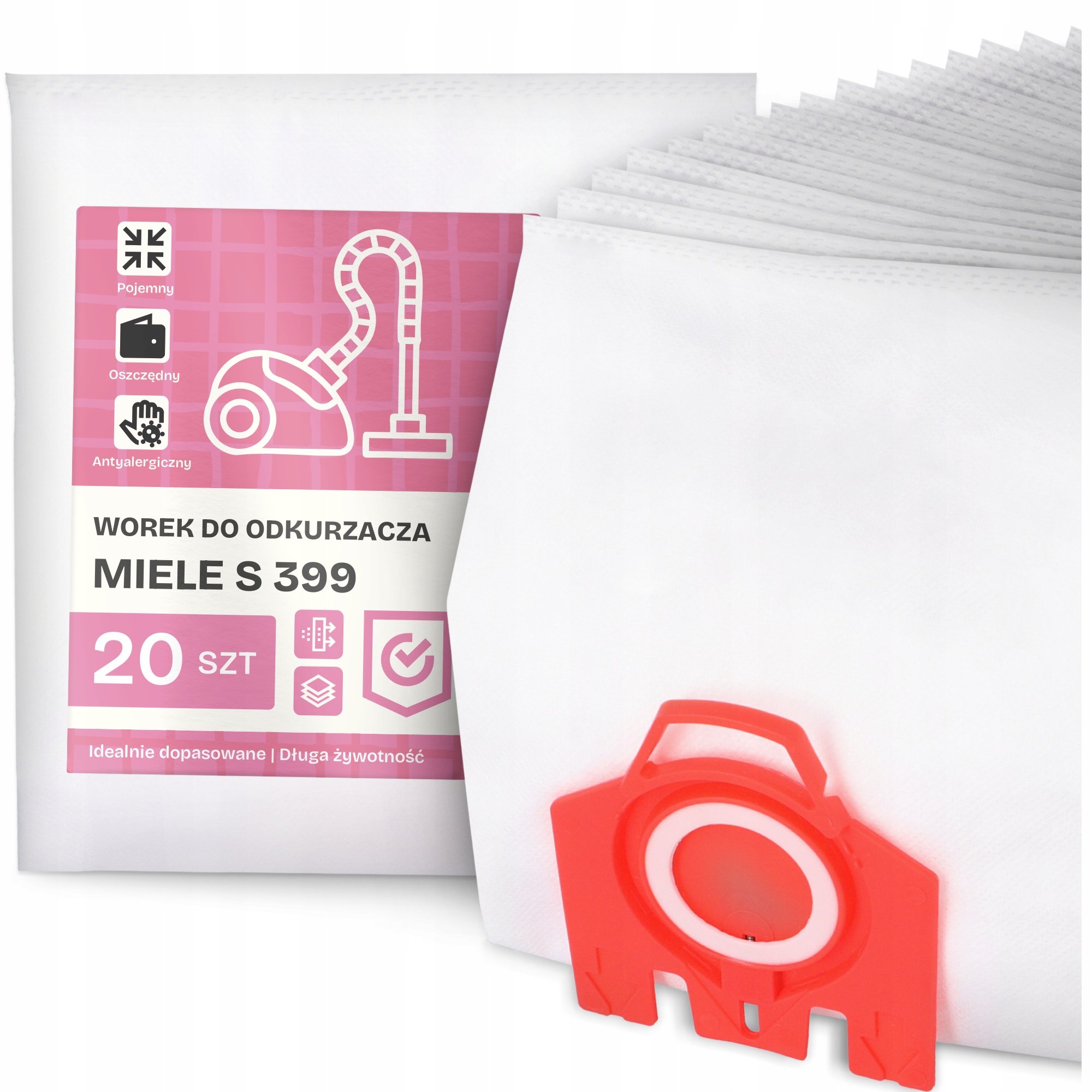 20x Worek do Odkurzacza Miele S 399 Syntetyczny Duży Pojemny Torba Worki G9
