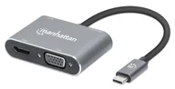 Huby USB - Techly HUB / Adapter USB-C na HDMI 4K*30Hz, HDMI USB-A USB-C PD HDMI VGA - miniaturka - grafika 1